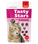 Katten snoepjes snackjes Sanal kat Tasty Stars Salmon