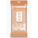 SANIMAL Vochtige washandjes ( 7 stuks )  Snelle gemakkelijke reiniging /Handig mee te nemen onderweg/Voor een glanzende vacht/Zachte verzorging.