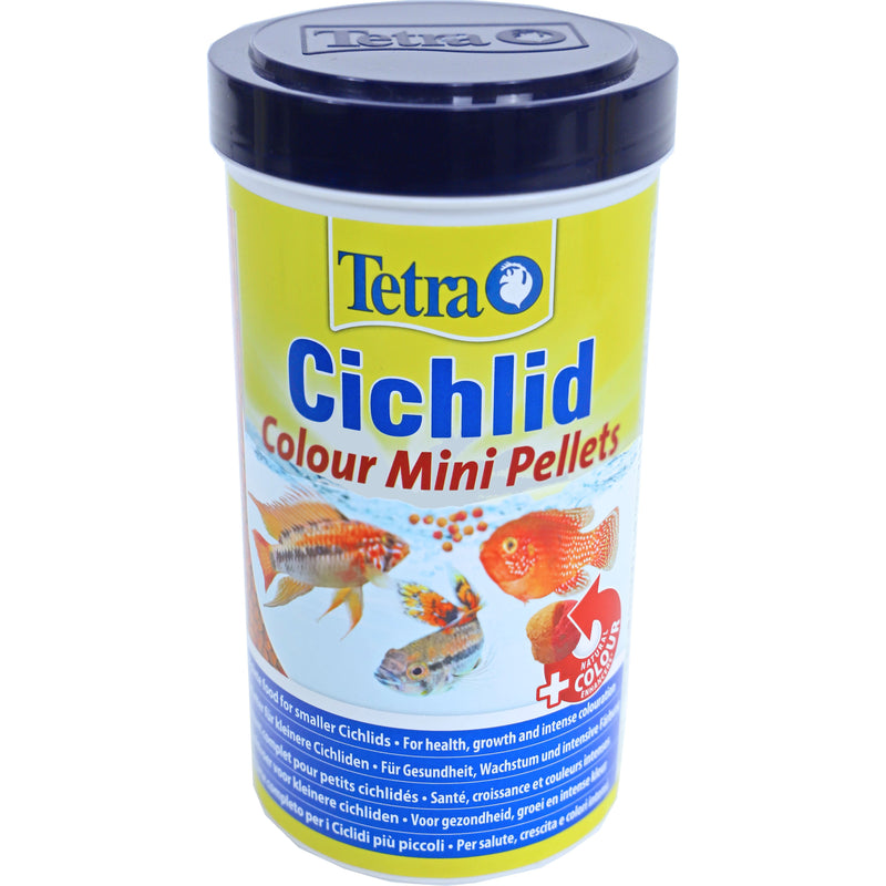 Tetra Cichlid Colour Mini pellets, 500 ml