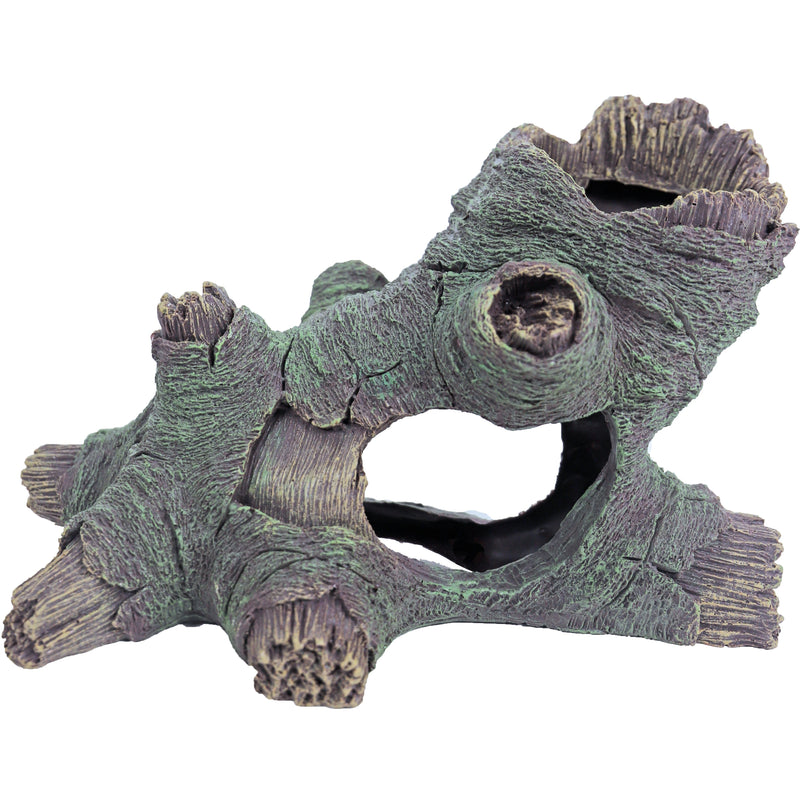 Aquarium decoratie Boon aqua deco ornament polyresin boomstronk breed, 38x23x23 cm.