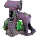 Aquarium decoratie Boon aqua deco ornament polyresin gezonken buizen, 17 cm.