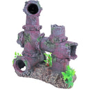 Aquarium decoratie Boon aqua deco ornament polyresin gezonken buizen, 21 cm.