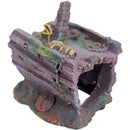 Aquarium decoratie Boon aqua deco ornament polyresin middendeel schip, 17x15x17 cm.