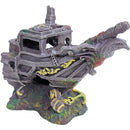 Aquarium decoratie Boon aqua deco ornament polyresin voorsteven schip, 23x15x20 cm.