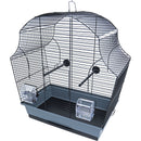 Vogelkooien  Zebra vinken/Kanarie/parkieten Vogelkooi Interzoo vogelkooi Margot 2, zwart/grijs.