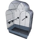 Vogelkooi Zebra vinken/Kanarie/parkieten Interzoo vogelkooi Sonia, zwart/grijs.