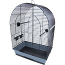 Vogelkooien  Zebra vinken/Kanarie/parkieten Vogelkooi interzoo vogelkooi Lusi 2, zwart/grijs.