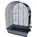 VogelkooienParkieten/Agapornide/Valkparkieten  Vogelkooi Interzoo vogelkooi Lusi 3, zwart/grijs.