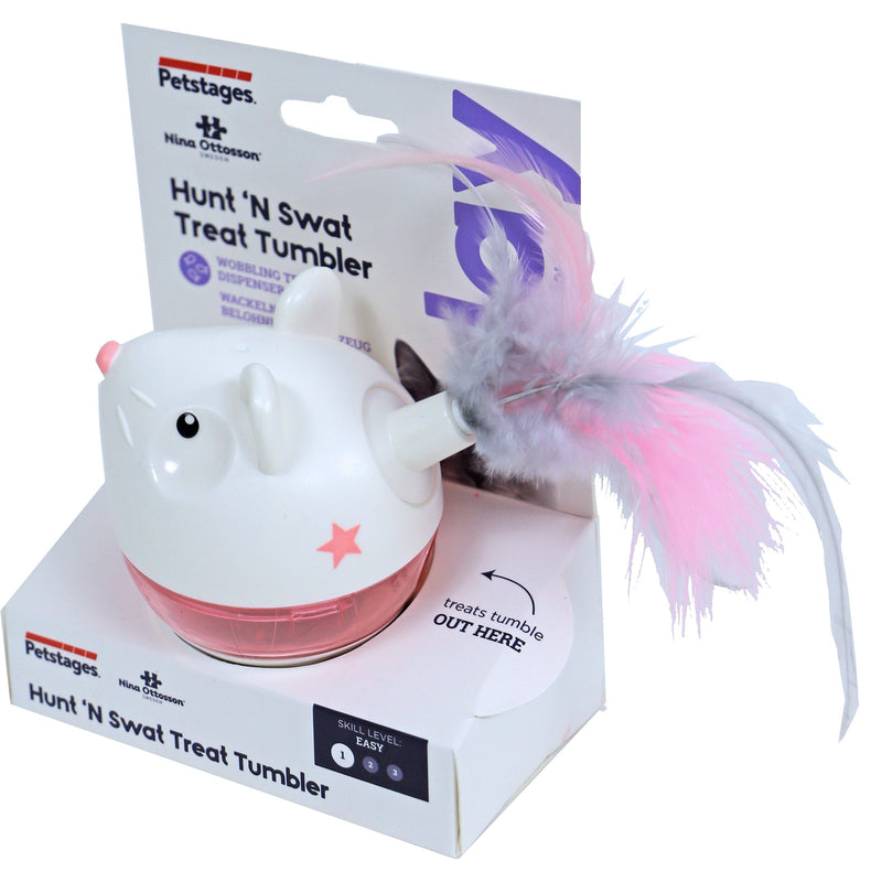 Nina Ottosson kattenspel Hunt 'n swat treat tumbler.