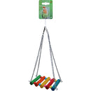Vogelspeelgoed Boon hangbrug hout met kralen, 30 cm.