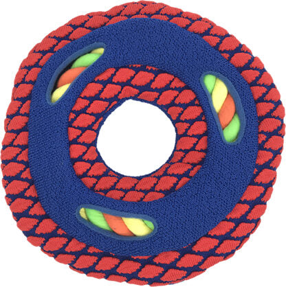 Hondenspeelgoed Kong hond Sneakerz sport disc met touw, medium