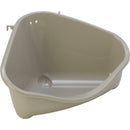 Moderna plastic knaagdier toiletten met haak  warm grijs.