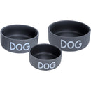 Boon eetbak steen DOG mat grijs