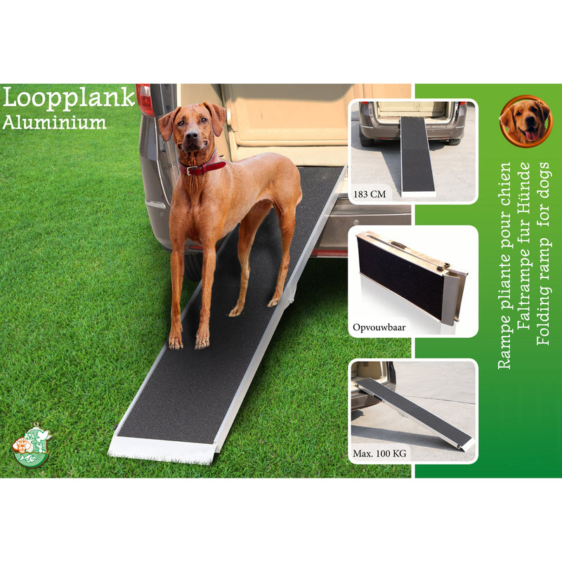 Boon loopplank aluminium anti-slip 183 cm, maximaal 100 kg.