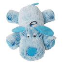 Boon harige hond roze/blauw, 35 cm.