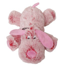 Boon harige hond roze/blauw, 35 cm.