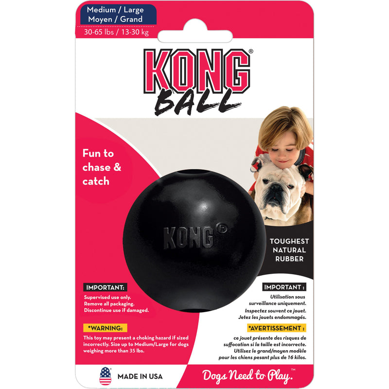 Kong hond Extreme rubber Ballen zwart