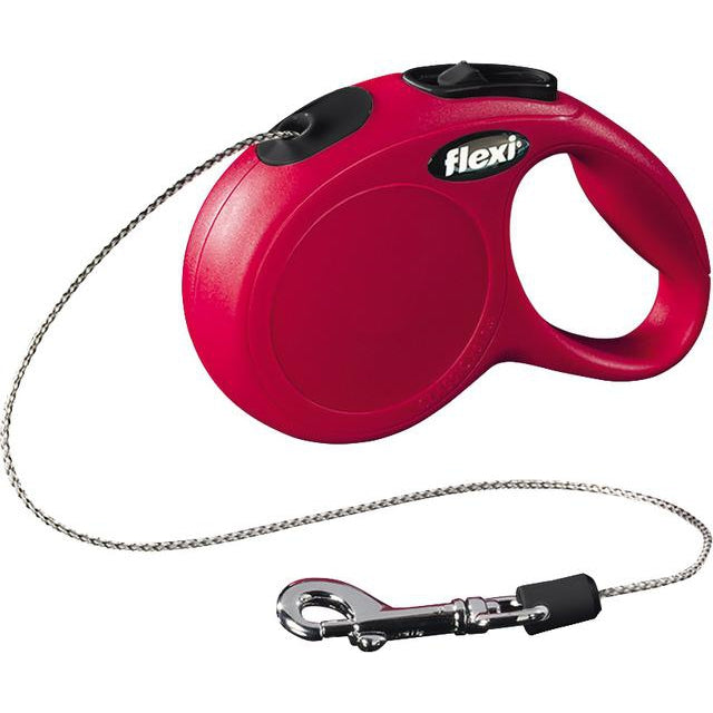 Flexi rollijn CLASSIC cord XS, 3 meter rood. - Dierplezier.nl