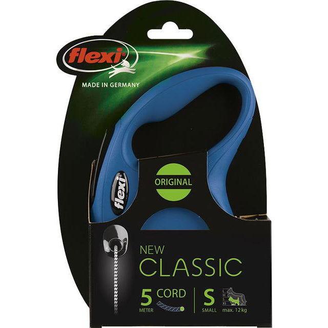 Flexi rollijn CLASSIC cord S, blauw. (5 meter) - Dierplezier.nl