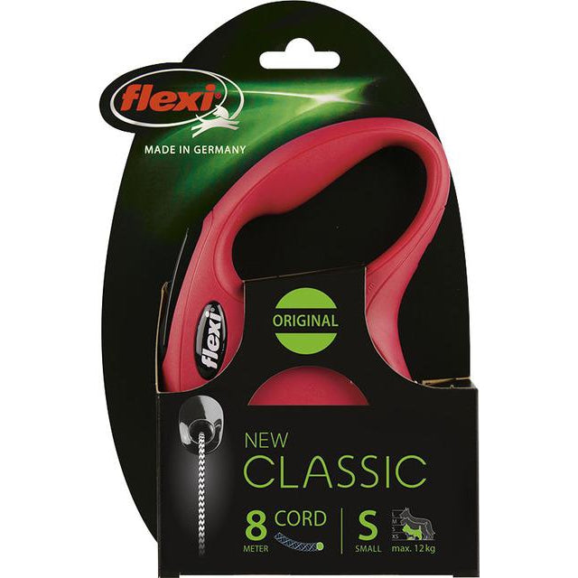 Flexi rollijn CLASSIC cord S, rood. (8 meter) - Dierplezier.nl