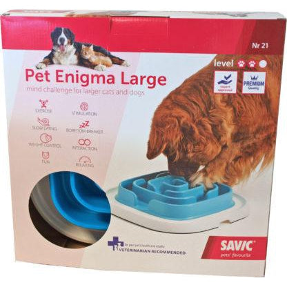 Honden voeding bak Schrokbak Savic interactive Enigma large, 37 cm/nr. 21.