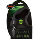 Flexi rollijn CLASSIC tape M,  5 meter zwart. - Dierplezier.nl