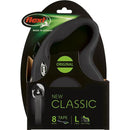 Flexi rollijn CLASSIC tape L, zwart. (8 meter) - Dierplezier.nl