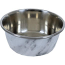 Hondenbak RVS deco marmer - Dierplezier.nl
