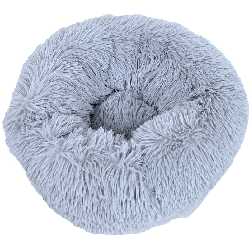 Honden/kattenmanden Boon donut supersoft lichtgrijs, 50-65-85 Cm