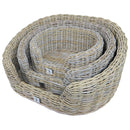 Honden/katten manden  ‘Est 1941’ rotan basket highback,