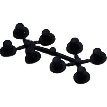Moderna plastic hondenmanden zwart