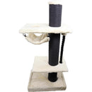 Krabpaal/klimmeubel Boon Krabpaal Lorenzo Wit/Zwart XXL