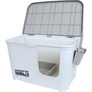 Kattenbak Moderna kattentoilet Casetta, grijs/wit.