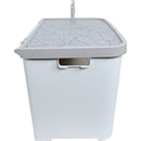 Kattenbak Moderna kattentoilet Casetta, grijs/wit.