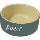 Katteneetbak steen grijs, Ø 12 cm. - Dierplezier.nl