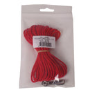 Boon Poezenvastleglijn 3 mm/5 meter, zwart/rood luxe - Dierplezier.nl