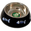 Katten Water Voerbak plastic/RVS met graat - Dierplezier.nl