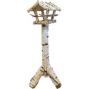 Voederhuis berken speciaal met geribbeld dak. - Dierplezier.nl