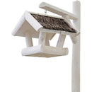 Lantaarnhuis wit, tenen dak. - Dierplezier.nl