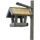 Lantaarnhuis grijs, stro dak. - Dierplezier.nl