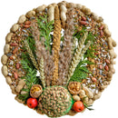 Vogelvoeders Buitenvogels Voederkrans met pindanet en decoratie