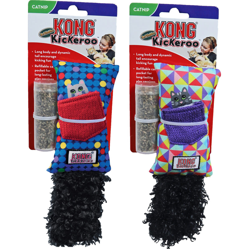 Kong kat Kickeroo refillables met catnip,