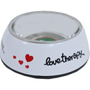 Boon Katten Water Voerbak plastic/RVS  Love therapy 14 Cm - Dierplezier.nl
