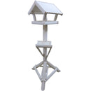 Vogelhuis Buitenvogel  Wintervogelhuis Voederhuis Sneeuwwitje met ribdak en voederplateau.