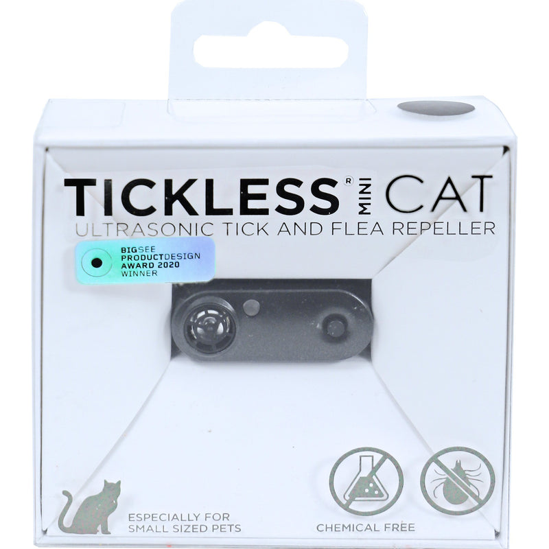 Tickless mini Cat teek en vlo verjager, zwart.