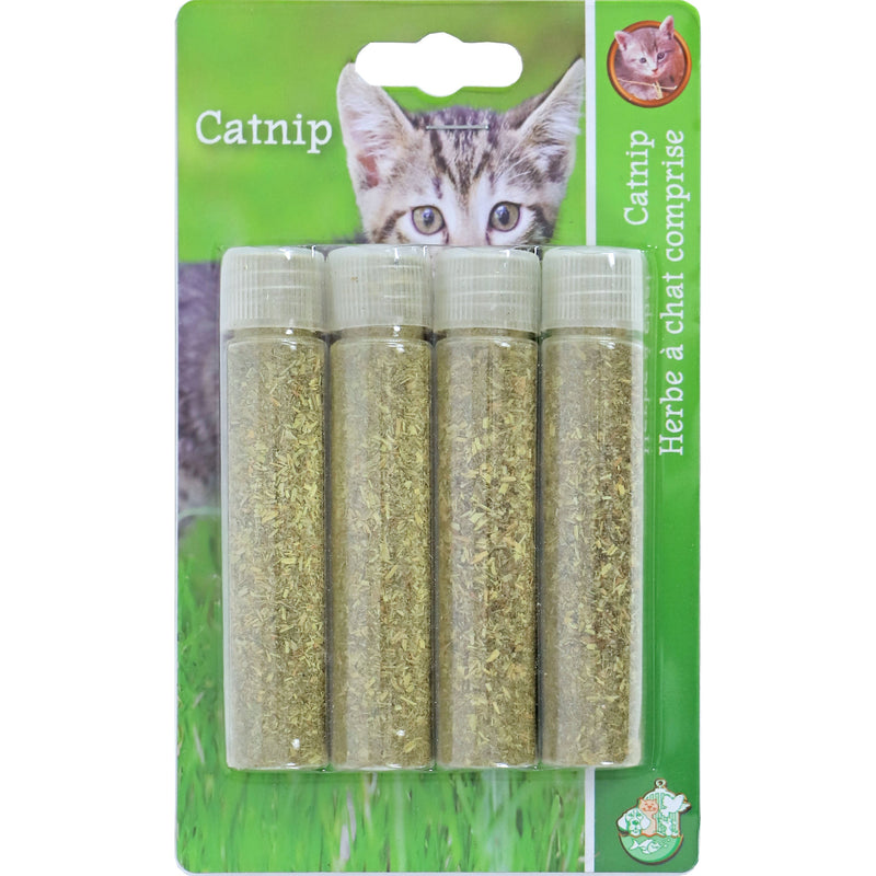 Boon kattenspeelgoed catnip in tube, blister a 4 stuks.