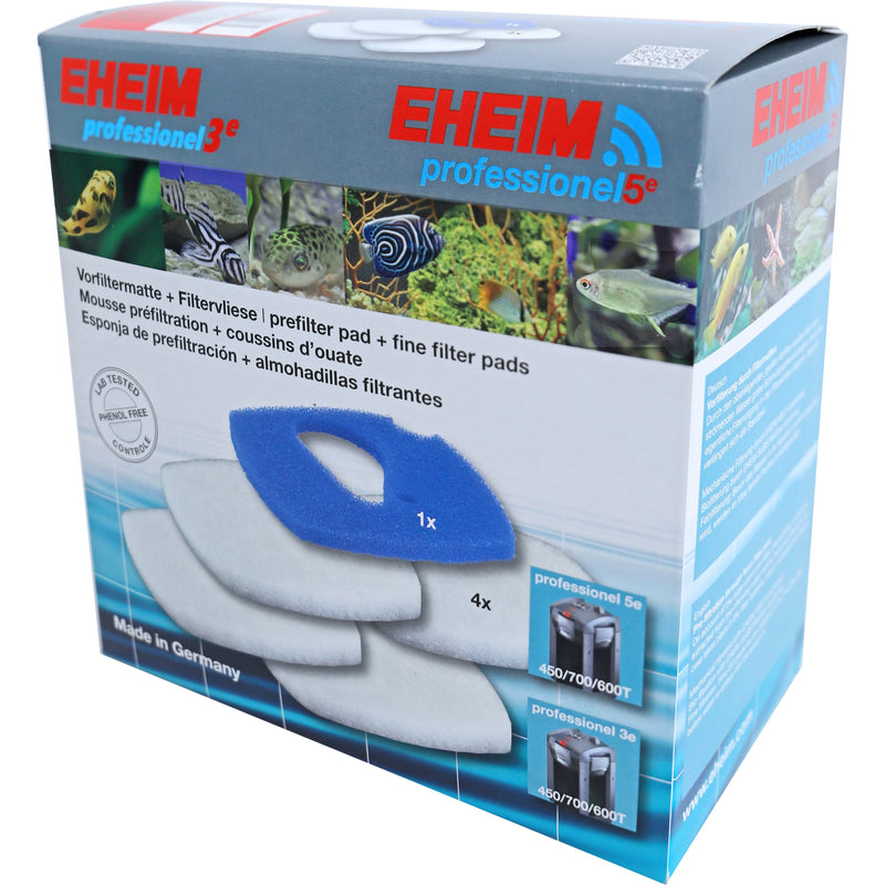 Eheim 4x filterspons,1x patroon voor de 2076/2078, Professional 3e 450/700/600T en Professional 5e 450/700/600T.