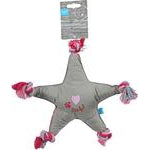 lief! Girls hondenspeelgoed canvas ster met piep 30 Cm - Dierplezier.nl