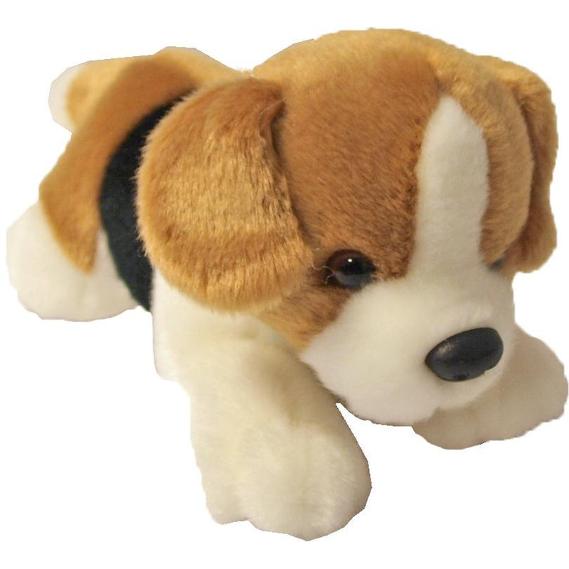 Boony 'Natural Decoration' pluche beagle 20 cm, liggend.