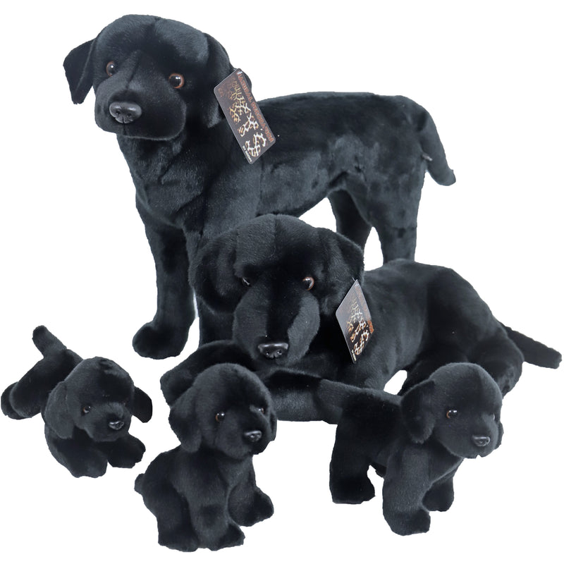 Boony Natural Decoration labrador pluche liggend zwart, 53 cm.